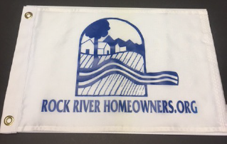 RRHA Nautical Silk Screen Nylon Boat Flag